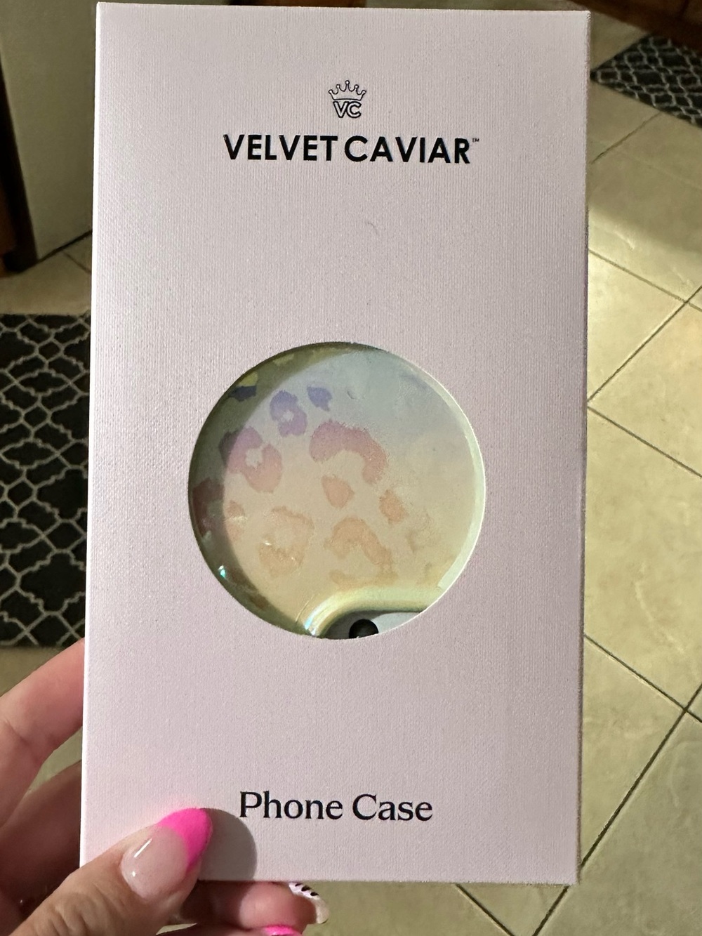 Velvet Caviar Iridescent Pastel Leopard Phone Case